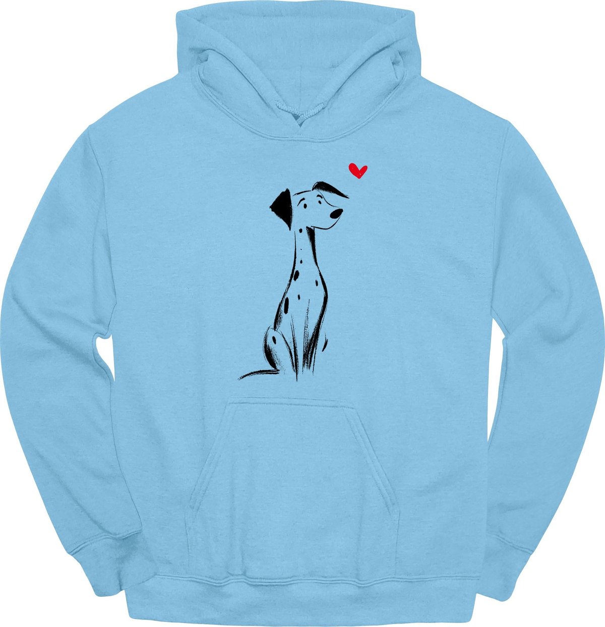 Dalmatian Sketch Dog Hoodie Gift For Dog Lover