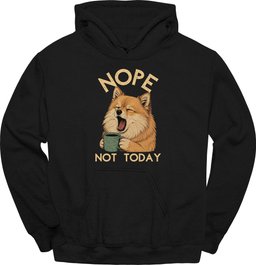 German Spitz Not Today Hoodie Gift For Dog Lover