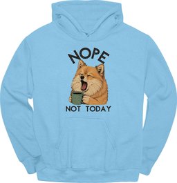 German Spitz Not Today Hoodie Gift For Dog Lover