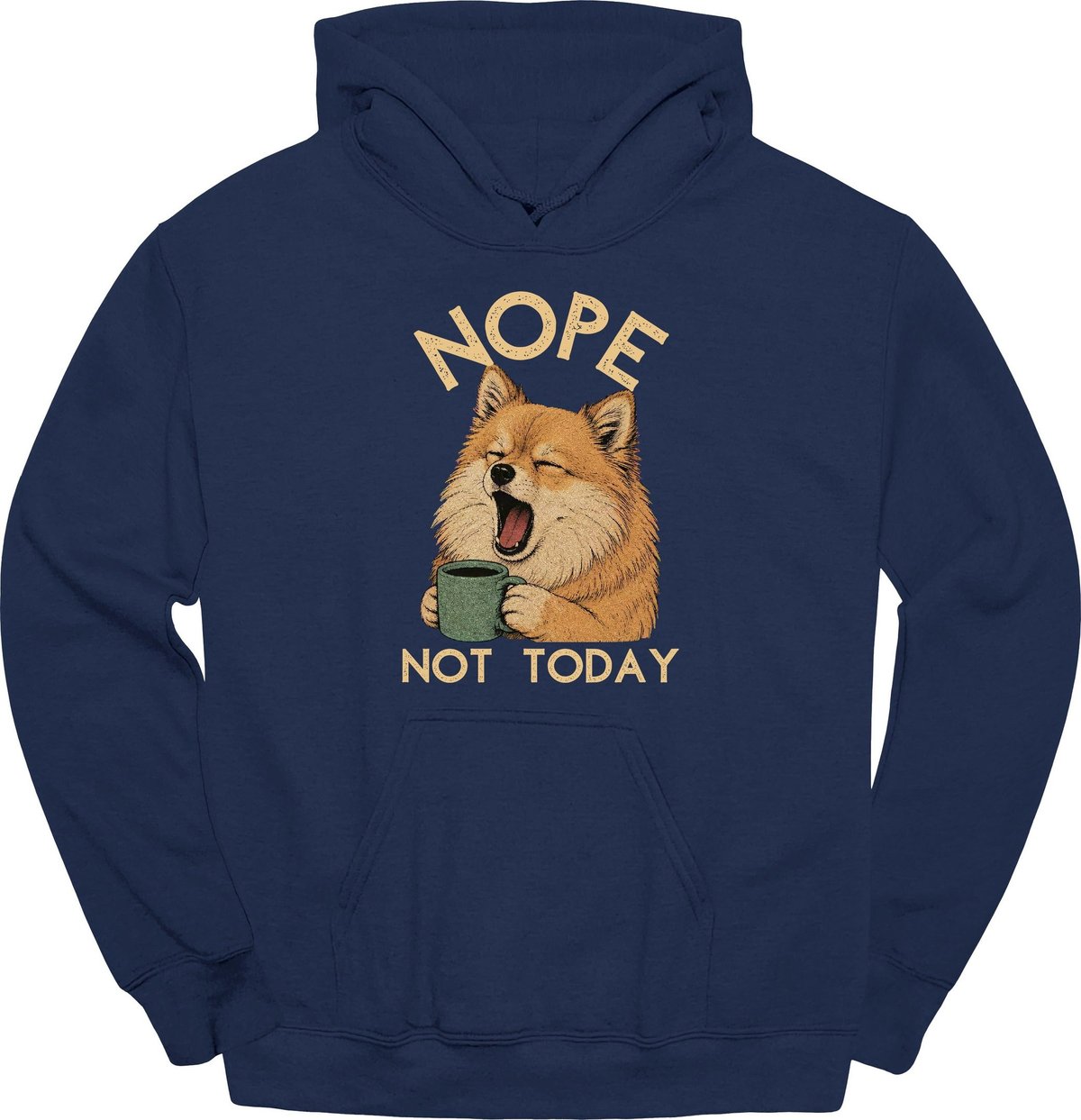 German Spitz Not Today Hoodie Gift For Dog Lover