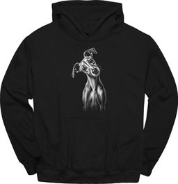 Galgo Tilted Dog Hoodie Gift For Dog Lover