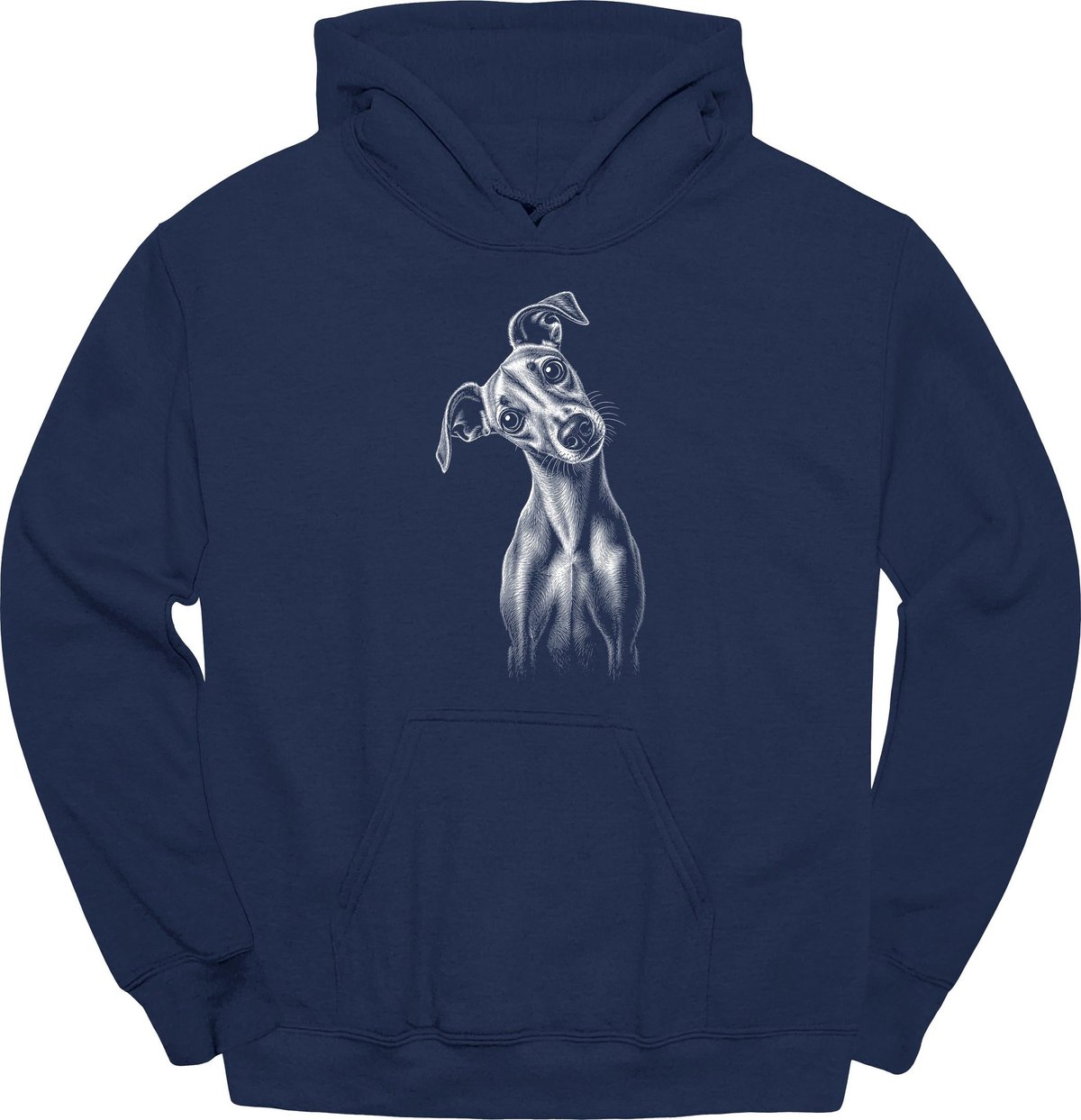 Galgo Tilted Dog Hoodie Gift For Dog Lover