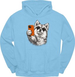 German Spitz Selfie Dog Hoodie Gift For Dog Lover