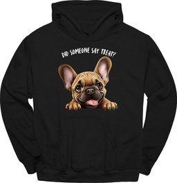 French Bulldog Did Someone Say Treat Hoodie Gift For Dog Lover