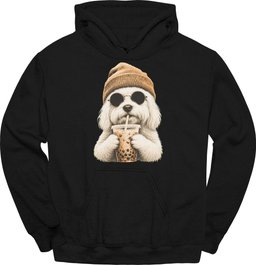 Coton De Tulear Hipster Dog Hoodie Gift For Dog Lover