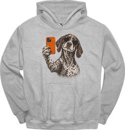 German Shorthaired Pointer Selfie Dog Hoodie Gift For Dog Lover