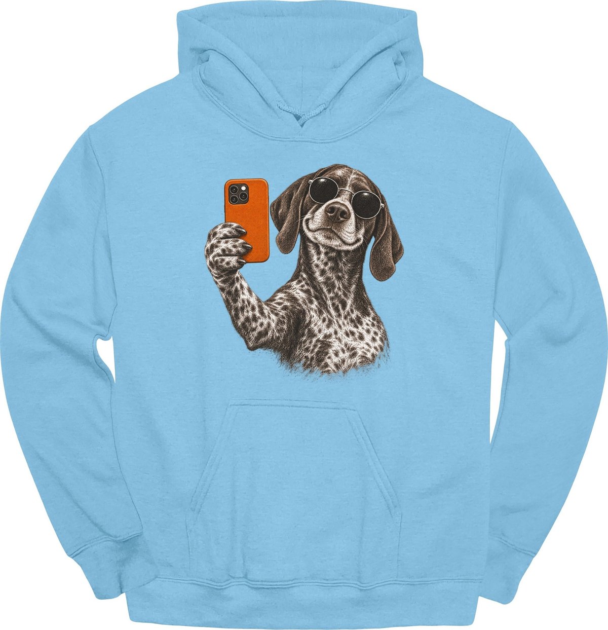German Shorthaired Pointer Selfie Dog Hoodie Gift For Dog Lover