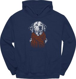 Dalmatian Winter Dog Hoodie Gift For Dog Lover