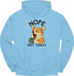 Corgi Not Today Hoodie Gift For Dog Lover