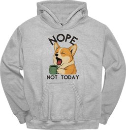 Corgi Not Today Hoodie Gift For Dog Lover