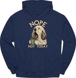 English Setter Not Today Hoodie Gift For Dog Lover