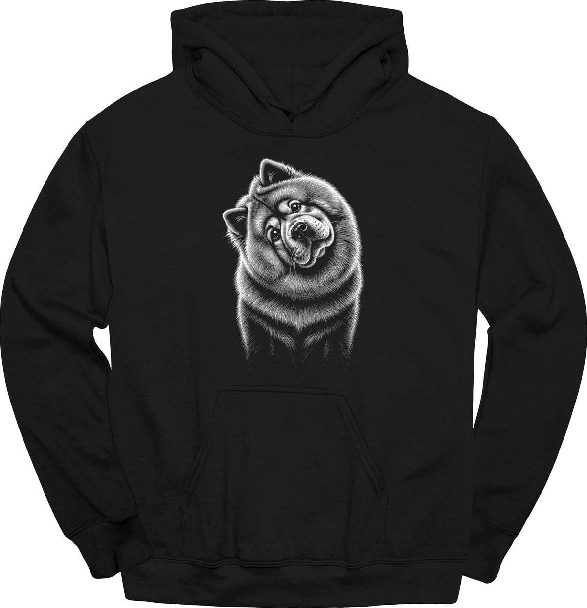 Chow Chow Tilted Dog Hoodie Gift For Dog Lover