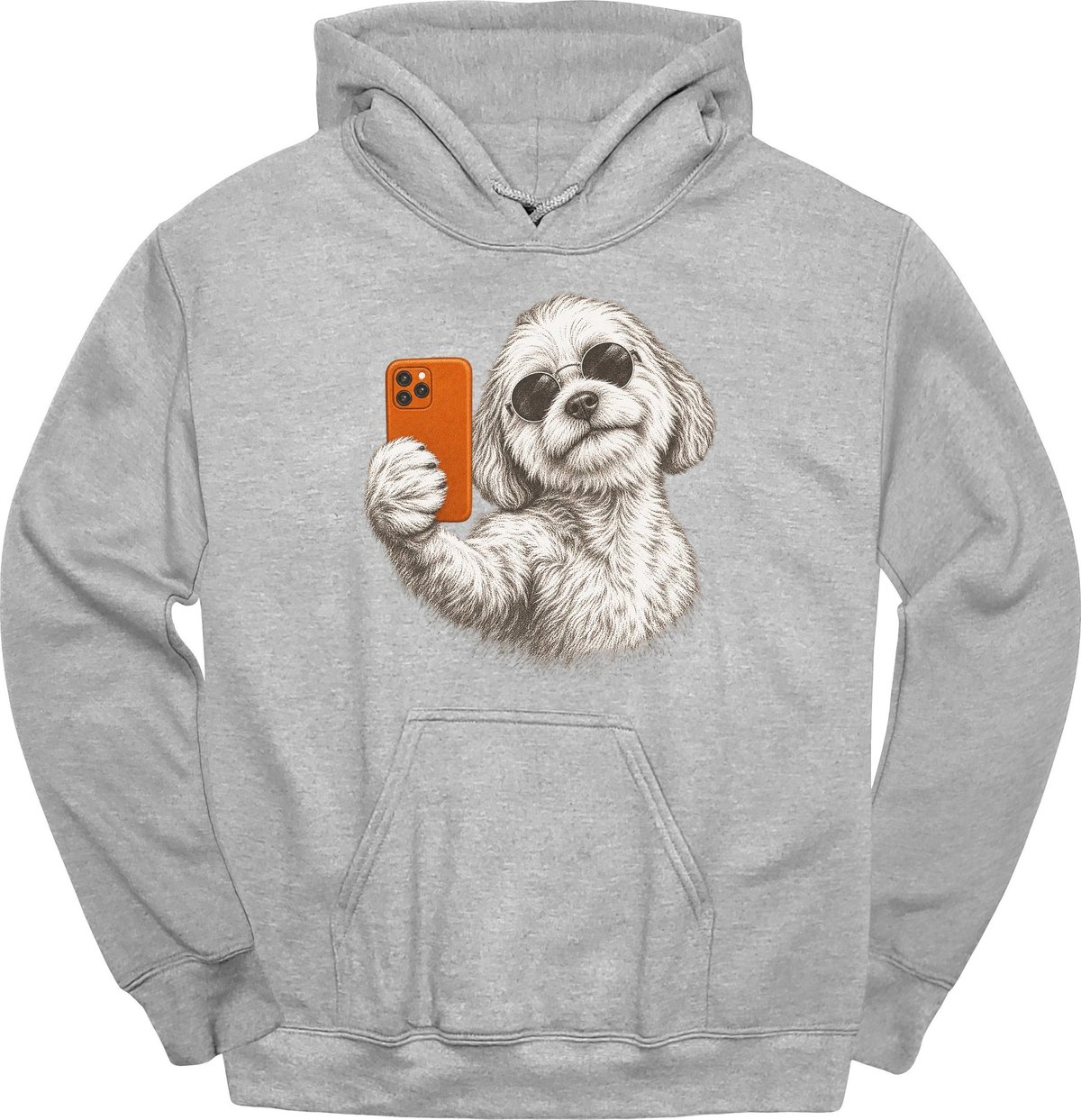 Coton De Tulear Selfie Dog Hoodie Gift For Dog Lover
