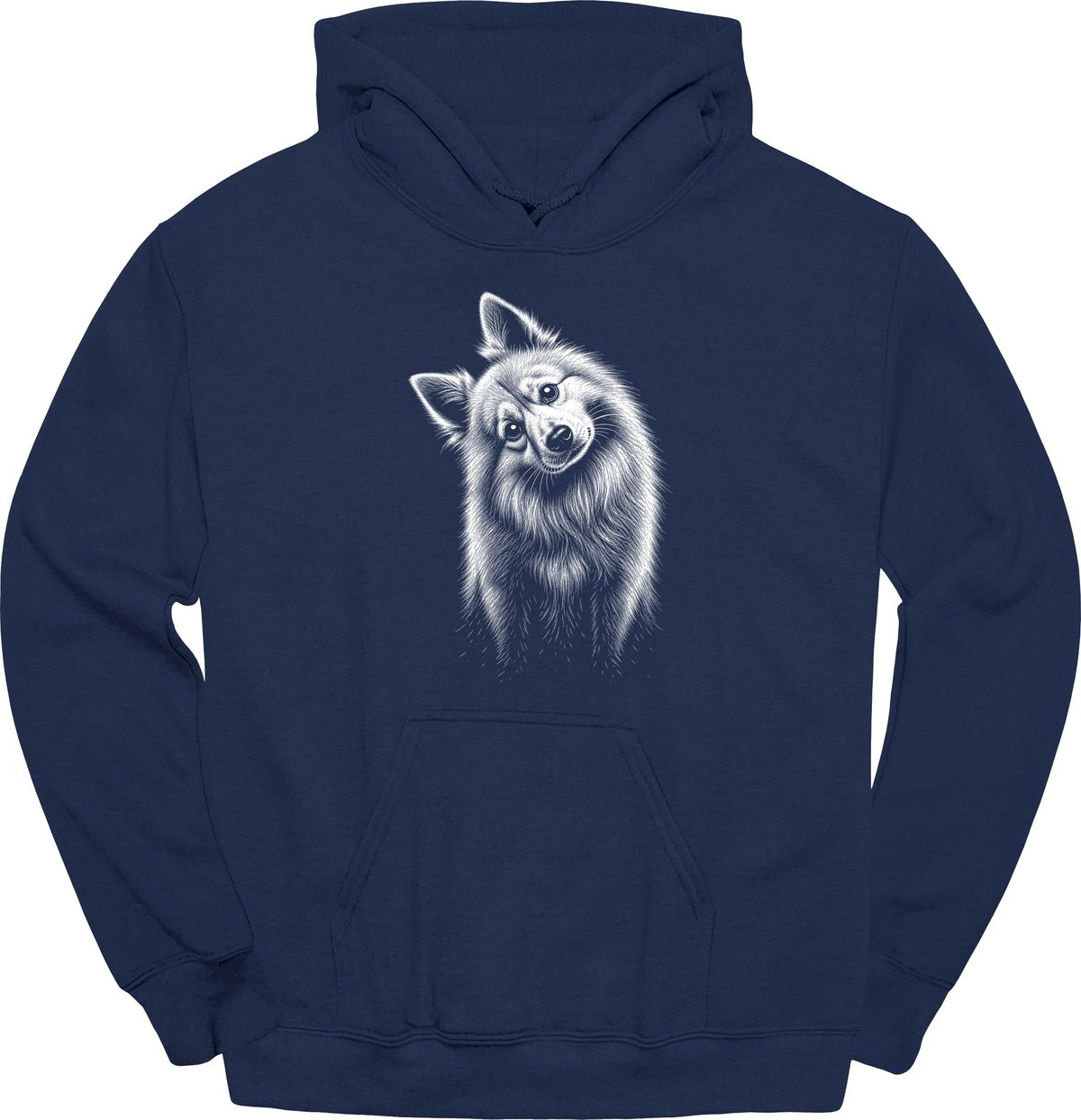 German Spitz Tilted Dog Hoodie Gift For Dog Lover