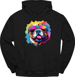 Bulldog Top Dog Hoodie Gift For Dog Lover