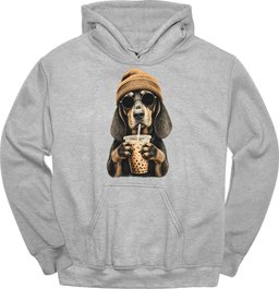 Coonhound Hipster Dog Hoodie Gift For Dog Lover