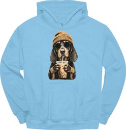 Coonhound Hipster Dog Hoodie Gift For Dog Lover