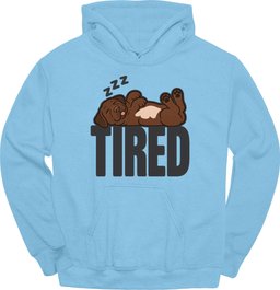 Chocolate Labrador Tired Dog Hoodie Gift For Dog Lover