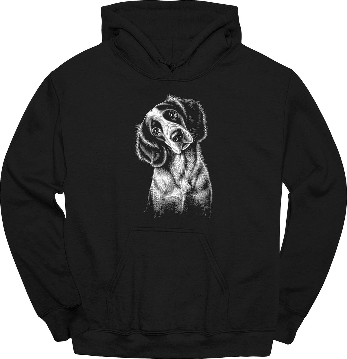 English Setter Tilted Dog Hoodie Gift For Dog Lover