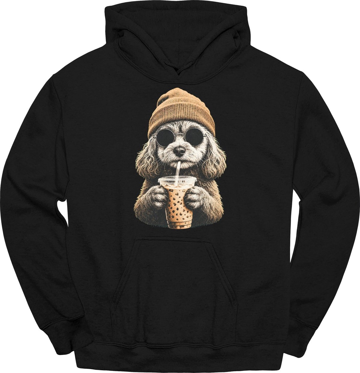 Cavapoo Hipster Dog Hoodie Gift For Dog Lover