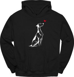 German Shorthaired Pointer Sketch Dog Hoodie Gift For Dog Lover