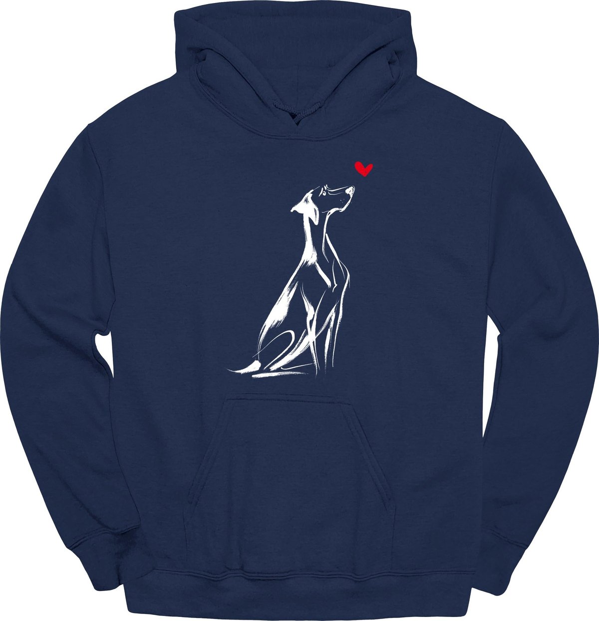 German Shorthaired Pointer Sketch Dog Hoodie Gift For Dog Lover