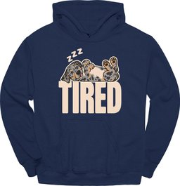 Catahoula Leopard Tired Dog Hoodie Gift For Dog Lover
