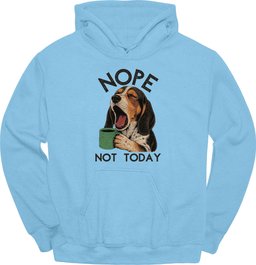 Coonhound Not Today Hoodie Gift For Dog Lover