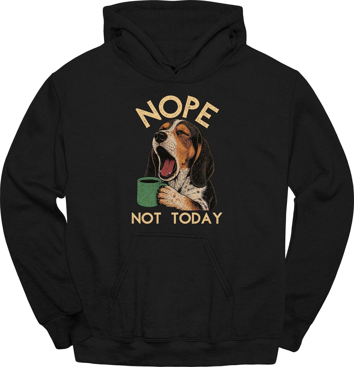 Coonhound Not Today Hoodie Gift For Dog Lover