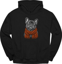 French Bulldog Winter Dog Hoodie Gift For Dog Lover
