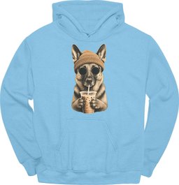 German Shepherd Hipster Dog Hoodie Gift For Dog Lover