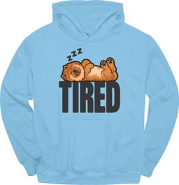 Chow Chow Tired Dog Hoodie Gift For Dog Lover