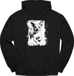 Chihuahua Running Dog Hoodie Gift For Dog Lover