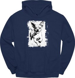 Chihuahua Running Dog Hoodie Gift For Dog Lover