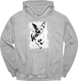 Chihuahua Running Dog Hoodie Gift For Dog Lover