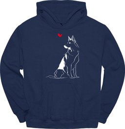 Dutch Shepherd Sketch Dog Hoodie Gift For Dog Lover