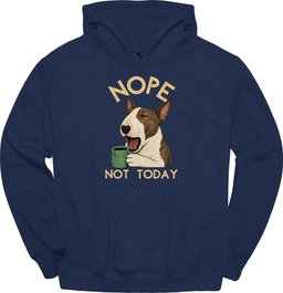 Bull Terrier Not Today Hoodie Gift For Dog Lover
