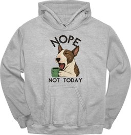 Bull Terrier Not Today Hoodie Gift For Dog Lover