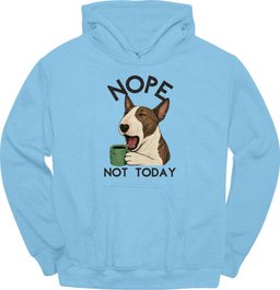 Bull Terrier Not Today Hoodie Gift For Dog Lover