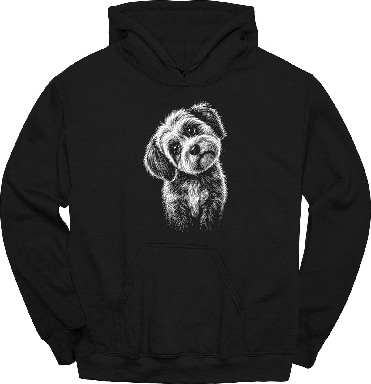 Havanese Tilted Dog Hoodie Gift For Dog Lover