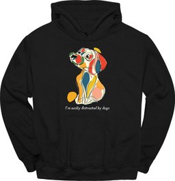Im Easily Distracted By Dogs 6 Hoodie Gift For Dog Lover