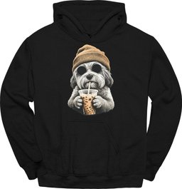 Havanese Hipster Dog Hoodie Gift For Dog Lover