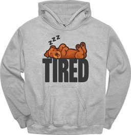 Irish Terrier Tired Dog Hoodie Gift For Dog Lover