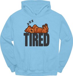 Irish Terrier Tired Dog Hoodie Gift For Dog Lover