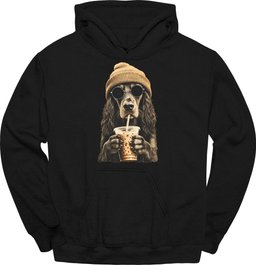 Gordon Setter Hipster Dog Hoodie Gift For Dog Lover