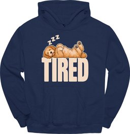 Goldendoodle Tired Dog Hoodie Gift For Dog Lover