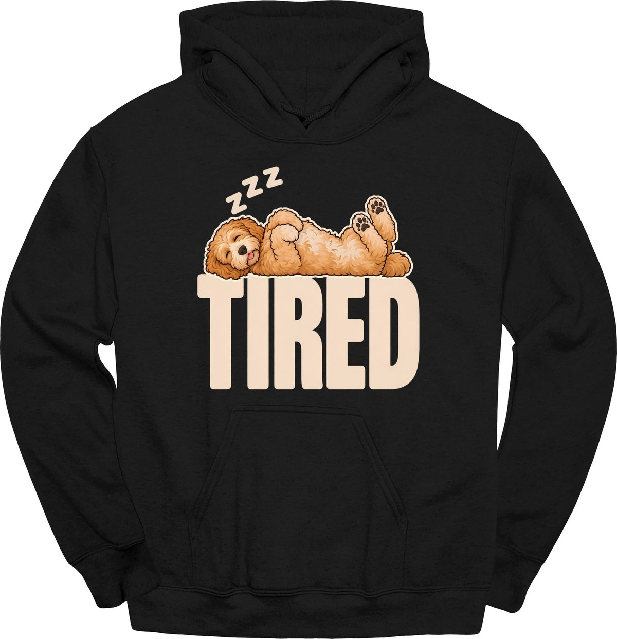 Goldendoodle Tired Dog Hoodie Gift For Dog Lover