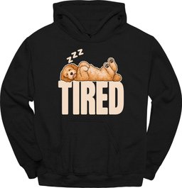Goldendoodle Tired Dog Hoodie Gift For Dog Lover
