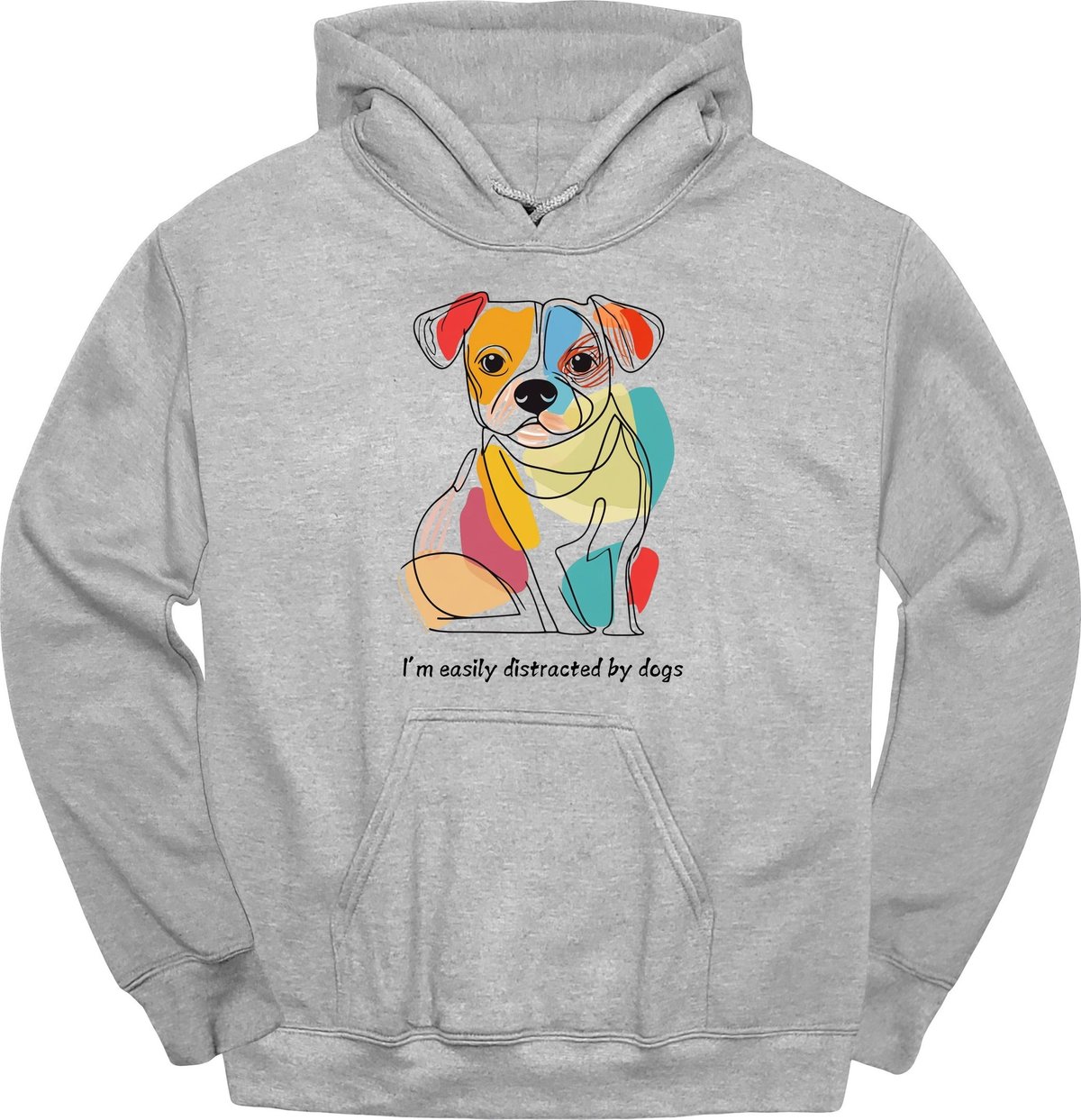 Im Easily Distracted By Dogs 3 Hoodie Gift For Dog Lover