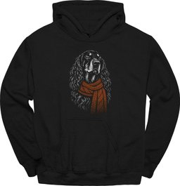 Gordon Setter Winter Dog Hoodie Gift For Dog Lover